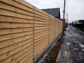Деревянный забор елочка 150 метров фото в Люберцах